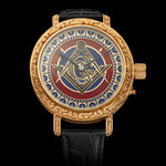 MASONIC Men's Artisan Wristwatch fits Vintage Mechanical Movement