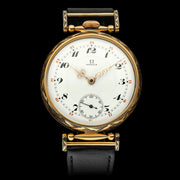 mens artisan wristwatch originan vintage omega mechanical movement and enamel dial new hadcrafted case