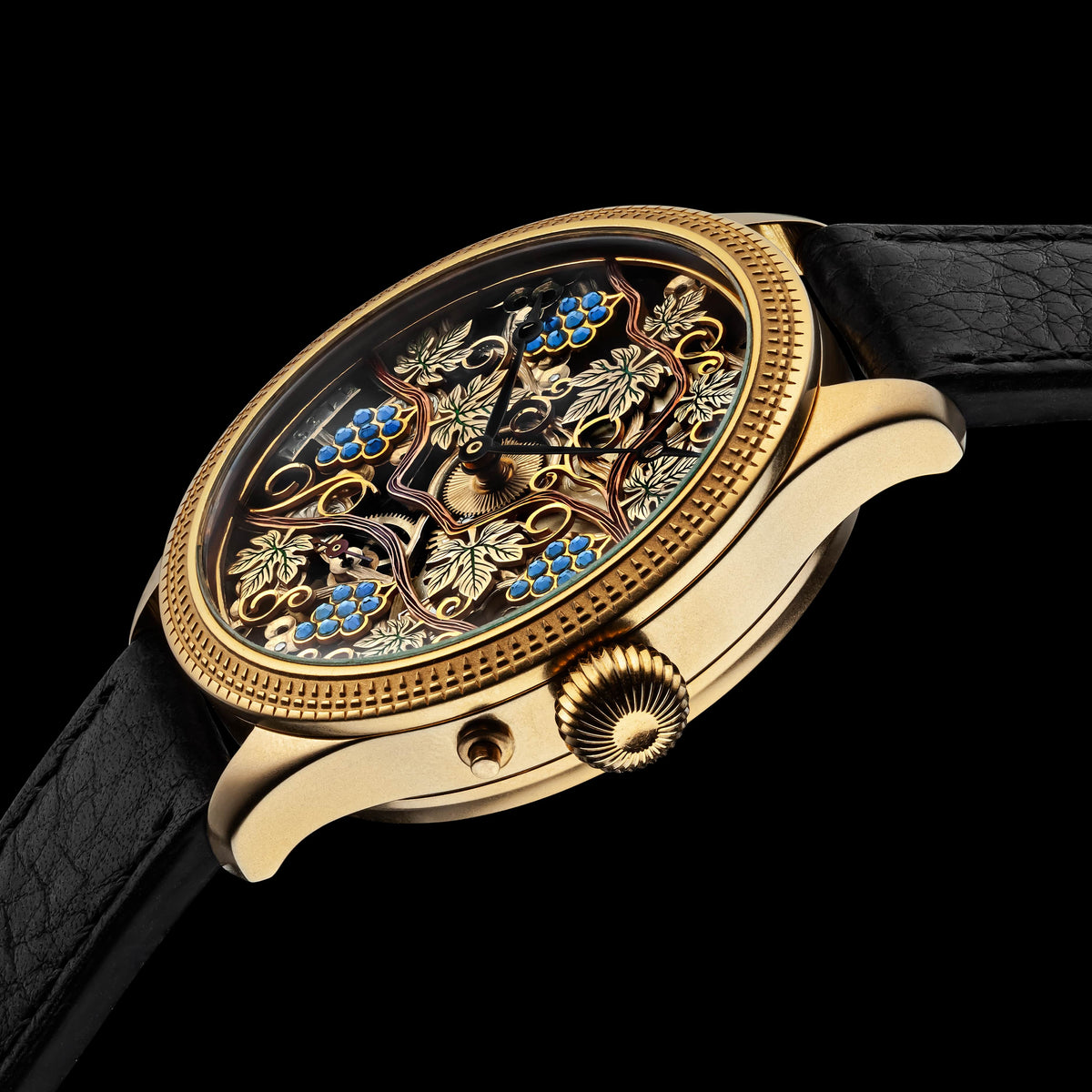 VITIS Men's Skeletonized Wristwatch with LE COULTRE & Co. Vintage Mechanical Movement