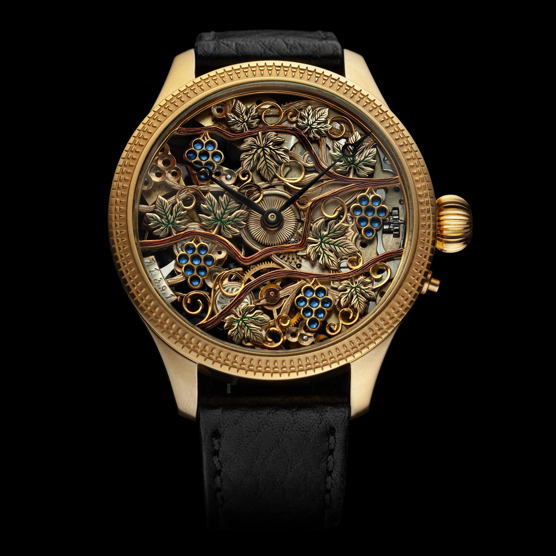 VITIS Men's Skeletonized Wristwatch with LE COULTRE & Co. Vintage Mechanical Movement
