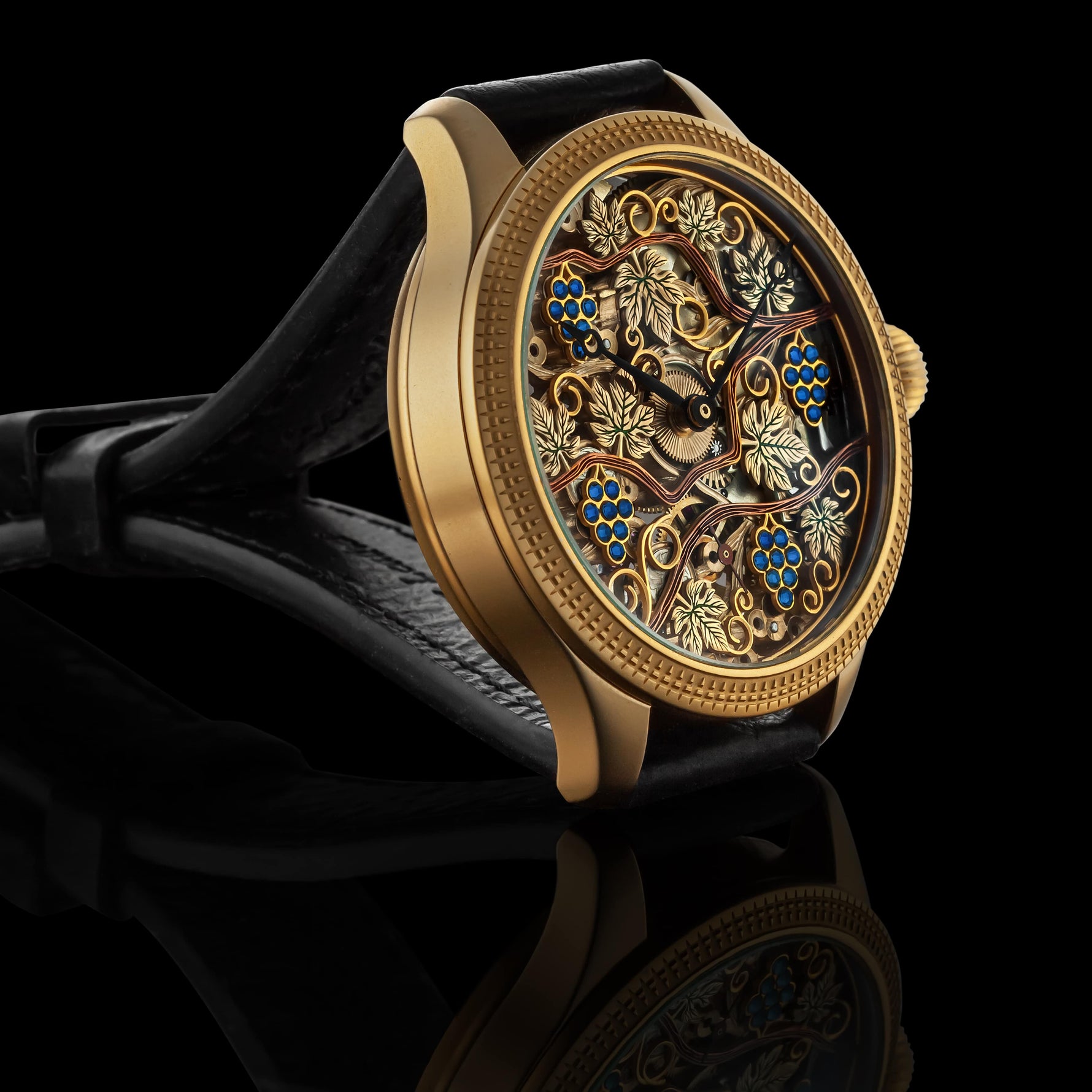 VITIS Men's Skeletonized Wristwatch with LE COULTRE & Co. Vintage Mechanical Movement