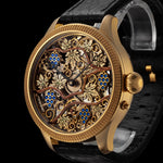 VITIS Men's Skeletonized Wristwatch with LE COULTRE & Co. Vintage Mechanical Movement