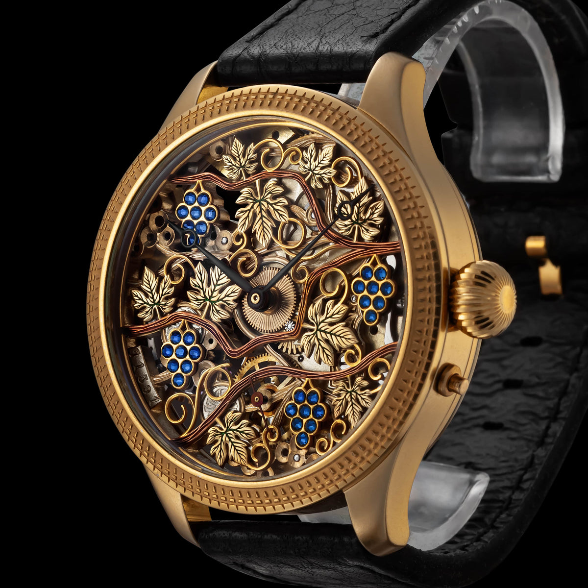 VITIS Men's Skeletonized Wristwatch with LE COULTRE & Co. Vintage Mechanical Movement