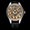 mens marriage watch vintage omega movement masonic design skeleton dial 