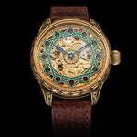 AZURE Men's Artisan Wristwatch fits 1937 Swiss Vintage Mechanical Movement