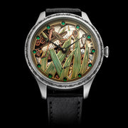 LOCUSTE Men's Skeletonized Wristwatch with GIRARD PERREGAUX Vintage Mechanical Movement