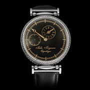 ONYX Men's Wristwatch fits Vintage Key wind Regulator JULES JURGENSEN Movement - The Timeless Watches