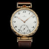 Men's artisan wristwatch features vintage Omega pocket watch movement with original dial 
