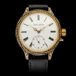 CLASSIC Men's Wristwatch fits Vintage SYSTEME GLASHUTTE Movement & Original Enamel Dial