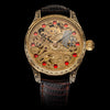 Men's unique wristwatch with beautiful design and vintage movement. The case and dial are new and handcrafted.