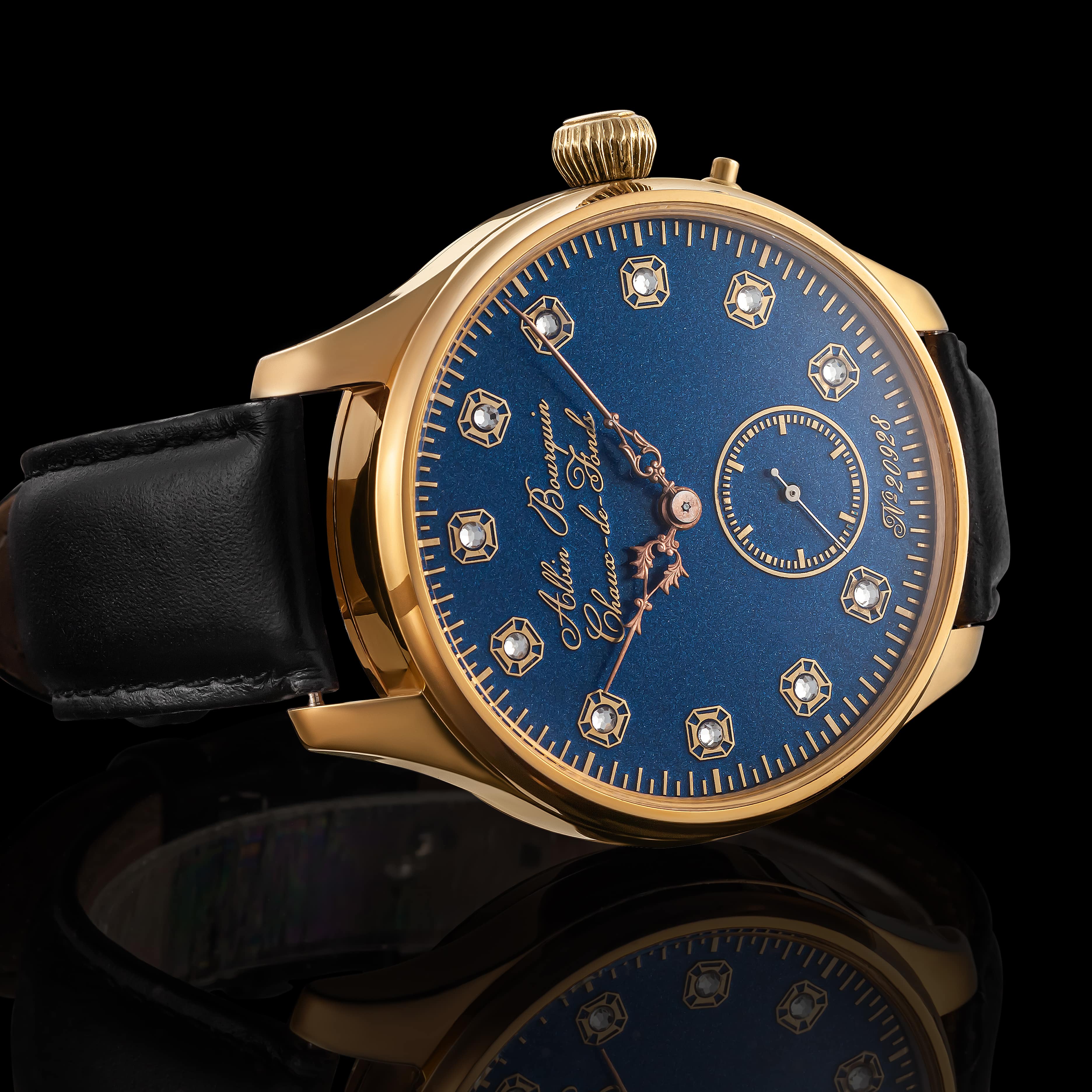 Albin Watch TWILIGHT Men's Wristwatch fits Vintage Swiss ALBIN BOURQUIN Movement ...